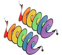 KIRZAX Pack of 2 wind spiral twisters, wind vane camping, UV-resistant and weatherproof wind spinner, wind vane for outdoors, wind chimes for the garden