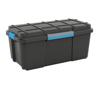 KIS Storage Box 69L Smoke Grey K Latch Stackable 590x450x390mm 237491