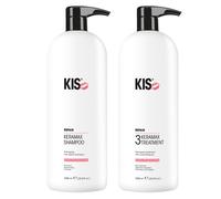 KIS KeraMax Shampoo 1000ml and KeraMax Treatment 1000ml Duo Supersize
