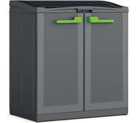 Keter Recycling Cabinet Graphite Grey 100 cm Garden Waste Split Rubbish Bin