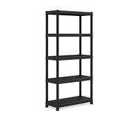 'Kis Plastic Shelf "Plus 90 x 40 x 5 (Pack of 1) Black, 9980000 0022 04