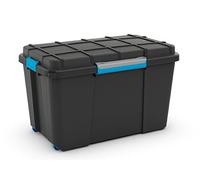 Kis Versatile Leisure Water Tight Box Black/Blue - 110 Litre - L73.5 x D44.5 x H46 (336694)