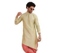 KISAH Men's Traditional Indian Ethnic Wear Kurta For Wedding & Festivals | Green | Size: 42 | Ka-0256-42 L Stylistgreen & Thanksgiving