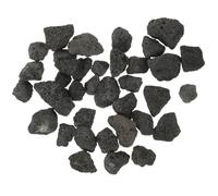 Kisangel 1 Bag 400g Black Volcanic Rocks, Irregular Landscaping Stones for Plant Pots, Aquariums, Fire Pit, Aroma Diffuser, Garden Gravel Outdoor Edging (0.8"-1.2")