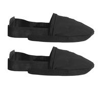Kisangel 1 Pair Black Bowling Shoe Slider Covers with Adjustable Elastic Band, Washable Cotton Material, Easy to Wear Bowling Shoe Slide Tool for Improved Sliding Performance