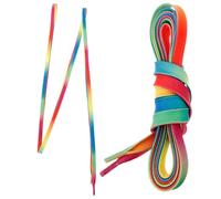 Kisangel 1 Pair Skate Waxed Shoelace Waxed Shoe Lace Wear-resistant Polyester Easy to Lace Stay Tied Sturdy for Boots Speed-skate Skating Sports