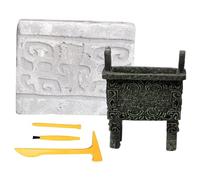 Kisangel 1 Set Bronze Digging Educational Digging Kit for Science Exploration Early Learning for Boys and Archaeology Paleontology Discovery Activity
