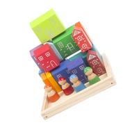 Kisangel 1 Set City Building Blocks for Natural Educational for Boys and Develop Cognitive Skills and Fine Motor Skills Safe and Design for Confident Play