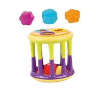 Kisangel 1 Set Cylinder Building Blocks for Boy Girl Cognitive Gripping Hand Eye Coordination Development Safe Material for Sensory Play and Visual Skills