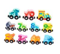 Kisangel 1 set Dinosaur Educational Wooden Train Set Animal Recognizing for Birthday and Promotes Hand Eye Coordination and Learning
