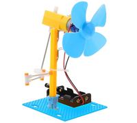 Kisangel 1 Set Electric Fan Assembly Kit DIY Wind for Science Experiment for Boys Manual Assembly Fan for School Physics Projects
