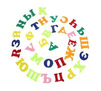 Kisangel 1 Set Felt Alphabet Sticker Kit for Soft Nonwoven Crafts Early for Preschool Classrooms Safe and Fun Shapes