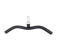Kisangel 1 Set Fitness Bar Ez Curl Bar Bicep Bar Attachment for Cable Machine Detachable Rotating Bar Fitness Handle Curl Pulldown Bar Resistance Band Bar To Rotate Barbell Lifting Steel