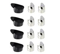 Kisangel 1 Set Guitar Finger Protector Adjustable Metal Picks for Electric Acoustic Classical Guitars Durable Finger Caps for Relief and Enhanced Sound for Guitarists Beginners