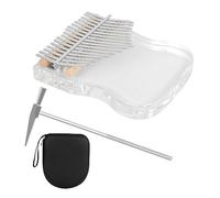 Kisangel 1 Set Key Kalimba Thumb Piano Clear Acrylic Finger Piano for Adults Portable Musical Instrument for Beginners for Relaxation Music Learning