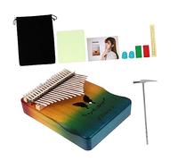 Kisangel 1 Set Key Thumb Piano Kalimba Creative Finger Piano with Tuning Hammer for Beginners Lightweight Instrument for Travel Home Office and Decoration