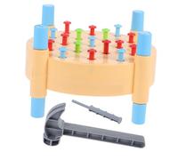 Kisangel 1 Set Montessori Hammering Bench Colorful Interactive Game for Enhances Hand Eye Coordination Gross Motor Skills and Parent Interaction for Early Learning Activities