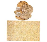Kisangel 1 Set Paper Tableware: Hay Bale Table Cloth Paper Cup & Plate - Western Cowboy Party Supplies - Wild West Theme Party Favor - Centerpieces