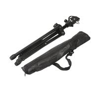 Kisangel 1 set Portable Double Sided Dumb Drum Practice Pad with Tripod Stand and Storage Bag Durable Rubber Material for Multi Angle Use and Long Term Practice