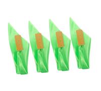 Kisangel 1 Set Portable Kuaiban Bamboo Castanets Percussion Instrument for Beginners Durable Satin Material Lightweight Hand Clappers for Chinese Music and Decoration