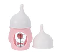 Kisangel 1 Set Puppy Feeding Bottles - 20 ml/0.7oz Reusable Pet Pacifier Bottle for Baby Kitten Nursing - Gentle Flow Mini Pet Feeder for Newborn Small Animals Pink