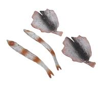 Kisangel 1 Set Simulated Fried Fish: Fake Fish Slices Fillets Seafood Photography Artificial Food Decoration Desktop Play Sample Scene Props For Realistic Pretend Toy Decor