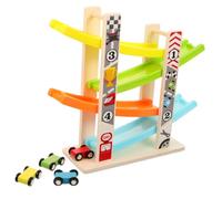 Kisangel 1 Set Track Car Gliding Interactive Early Education for Promotes Imagination and Hand Eye Coordination Color Recognition Parent Bonding Safe Design with No Edges Burrs