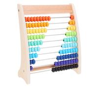 Kisangel 1 set Wooden Calculation Abacus Educational for Vintage Math Counters for Learning Addition Subtraction Develops Hand Eye Coordination Cognitive Skills Design