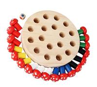 Kisangel 1 Set Wooden Memory Chess Game Educational Logic for Safe Smooth Edges Fun Memory Matching Plaything for Interactive Family Game