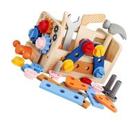 Kisangel 1 set Wooden Tool Set Educational Cognitive for Pretend Play Portable Repairing Tool Kit for Boys Versatile Assembly Hands Learning Experience