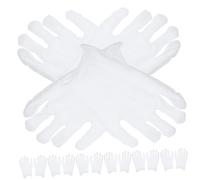 Kisangel 10 Pairs White Cotton Labor Protection Gloves Comfortable Protective Work Gloves for Gardening Cleaning Construction and Jewelry Inspection One Fits