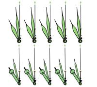 Kisangel 10 Sets Luminous Clock Hand Glowing Clock Hands Aluminum Material Beautifully Designed Interesting Shape Smooth Surface DIY Making