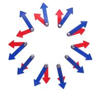 Kisangel 10 Sets Plastic Clock Hands with Screws Rotatable Movable Clock Needles for S Telling Learning for DIY Teaching and Practice