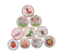 Kisangel 10 Sheets Heat Sensitive Reusable Toilet Training Sticker with Cartoon Animals PVC Adhesive for Toddlers Potty Training, Assorted Colour