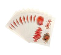 Kisangel 10 Sheets Realistic Fake Scar Stickers for Pranks for Halloween Parties April Fools Day Gatherings Safe Material Easy to Carry Variety of Designs