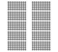 Kisangel 10 Sheets Reflective Pet Marker Dots for 3d Scanners with Seamless Tracking of Dynamic Movements and Frequent Repositioning, for Game Development and Mapping Projects