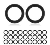 Kisangel 100 Pcs Skateboard Washer Spacers Aluminium Alloy Black | Improves Bearing Performance, Easy Replacement, Suitable for Skate Tools and Boards, Street Use