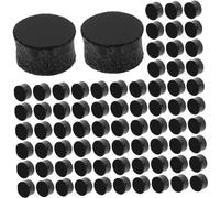 Kisangel 100pcs Black Acrylic Fingerboard Inlay Dots for Guitar and Mandolin, High Performance Instrument Inlay Material, for Fretboard Marking and Customisation