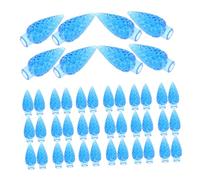 Kisangel 100pcs Blue Plastic Nut-Shaped Decorative Bulb Covers for String Lights Multi-Functional Replacement Covers for Indoor and Outdoor LED Fairy Lights Garden Lamp Shades