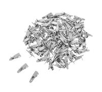 Kisangel 100pcs Christmas Flower Decoration Clip Alligator Clips for Ornaments Flower Hooks for Festive Wreath and Christmas Tree Decoration for DIY Crafts Decor