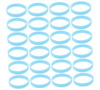Kisangel 100pcs Glow Dark Silicone Wristbands for Luminous Bracelets for Parties Running Outdoor Activities Flexible Comfortable Great for Events