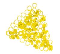 Kisangel 100pcs Pigeon Leg Bands Lightweight Foot for Racing Pigeons Easy to Use Bird Identification Bright Suitable for Birds