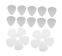 Kisangel 100pcs Stainless Steel Guitar Picks Silver Metal Bass Plectrums Smooth Edge Flatpicks for Electric Acoustic Guitars Rock Jazz Country Music