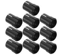 Kisangel 10pcs 15mm Inner Diameter Sleeve Bushing, Plastic Tube Reducer Inserts for Mic, Speaker & Lighting Stands, Noise-Dampening Universal Adapters
