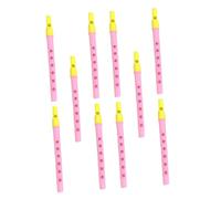 Kisangel 10pcs 6-Hole Clarinet Toy Set for Boys and Girls Educational Wind Instrument for Beginners Creative Plastic Flute Music Toy for Early Learning and Fun Activities Random Color