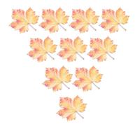 Kisangel 10pcs Acrylic Bookmark Blanks Set Realistic Maple Leaf Design, Wide Leaf-Shaped Bookmarks in Red, Prevents Paper Scratch and Safe for Students, for Desk Decor and Classroom Use