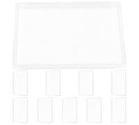 Kisangel 10pcs Acrylic Card Holder Business Card Display Case Portable and Stain Prevention Storage Protector