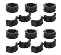 Kisangel 10Pcs Bicycle Handlebar Clamp Adapter Insert 22.2-31.8Mm Non-Slip Rubber Gaskets Bike Stem Vibration Dampener Cycling Installation Kit for Mountain and Road Bikes