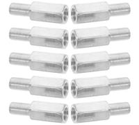 Kisangel 10pcs Bike Training Wheel Axle Extension Bolts, Bicycle Extension Bolt, Threaded Axle, Universal Fit for Active Learning to Ride and Bike Stabilizer Extension Bolts