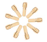 Kisangel 10pcs Brass Four Jaw Collet Chuck Set for Rotary Tools Secure Grip Mini Drill Chuck Replacement with Straight Shank Versatile Electric Grinding Accessory Kit for DIY Projects